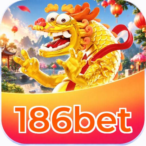 Interface da plataforma 186bet mostrando slots populares e bônus de boas-vindas